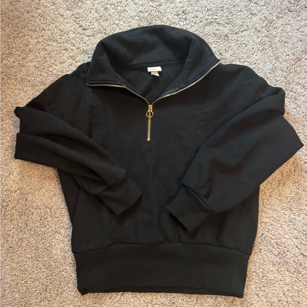Women's A New Day Black Half-Zip Sweater